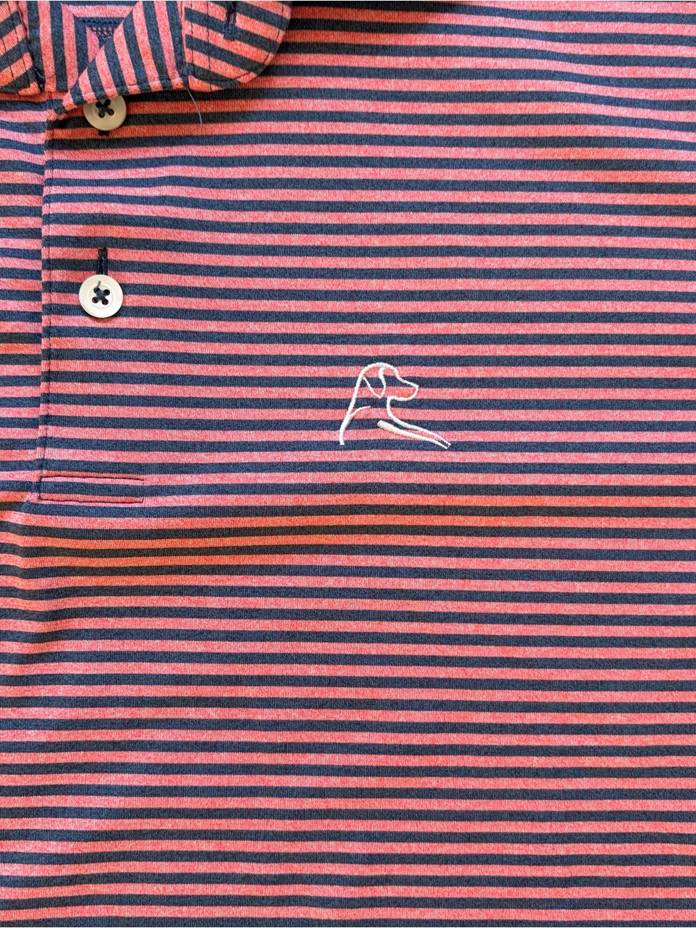 Rhoback Golf Striped Polo Shirt - Picture 2 of 5